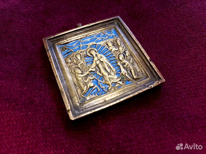 Иконка плашка Воскресенье Христово эмаль