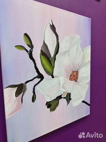 Интерьерная картина, Магнолии 50х60, акрил