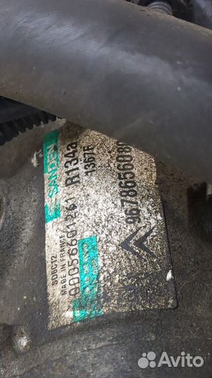 Компрессор кондиционера Peugeot 207, 2012