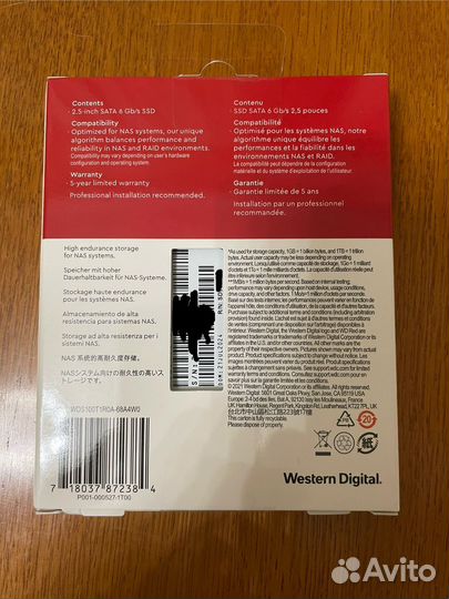 SSD-нaкопитель 1Tb WD Red sа500 WDS100T1R0A