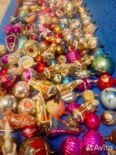 Лот новогодних игрушек СССР