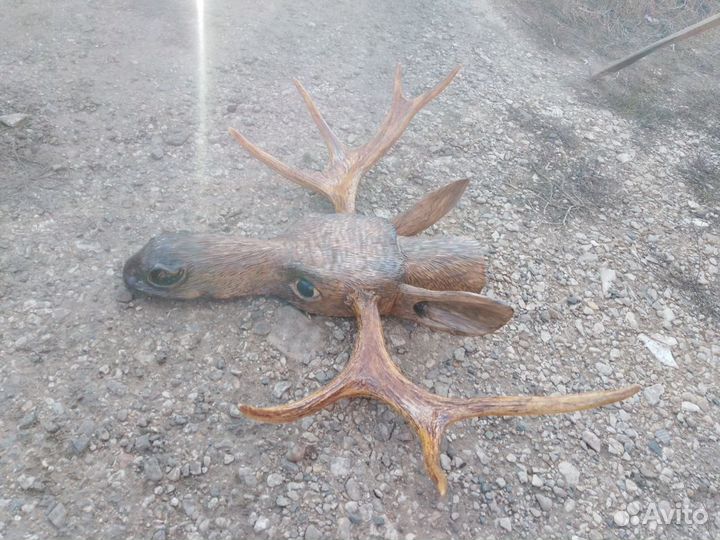 Вешалка голова лося