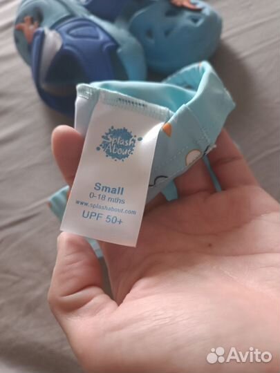 Тапочки эва, шапочка для плавания 0-18 мес