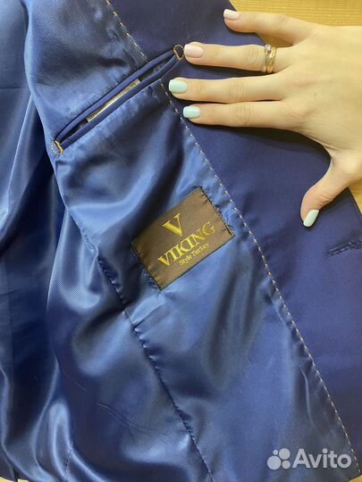 Классический мужской брючный костюм-двойка 48