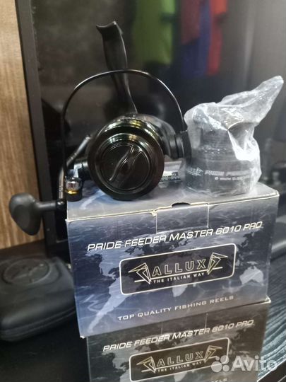 Фидер mikado 3.9m, 100g, Катушки allux 6010