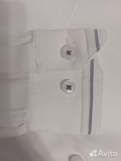 Рубашка белая для мальчика 116-122 (28)