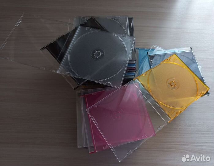 Футляры для CD/DVD/Blu-Ray дисков. Цена за 55 шт