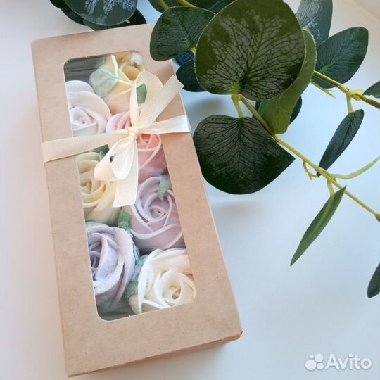 Подарок Цветы из зефира