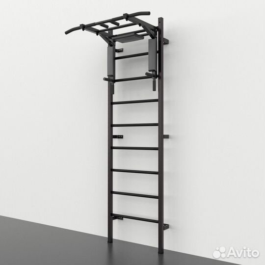 Шведская стенка с турником и брусьями