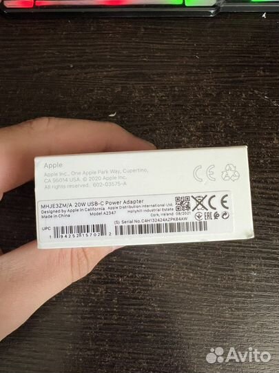 Блок питания apple 20w оригинал