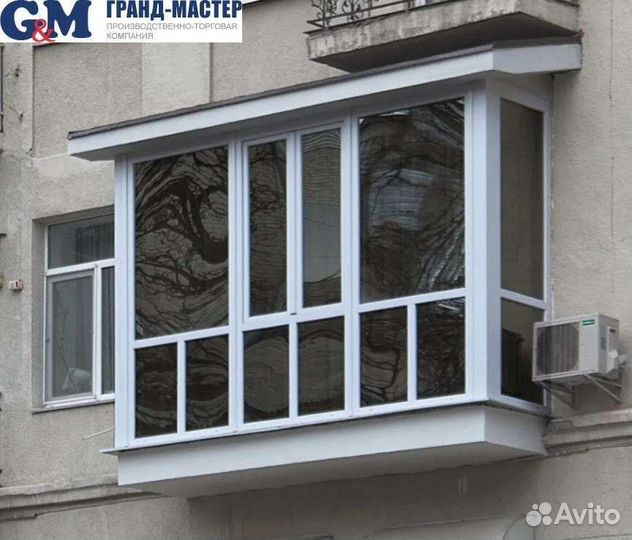 Балкон пвх ростовой с тонировкой