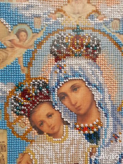 Икона,вышитая бисером