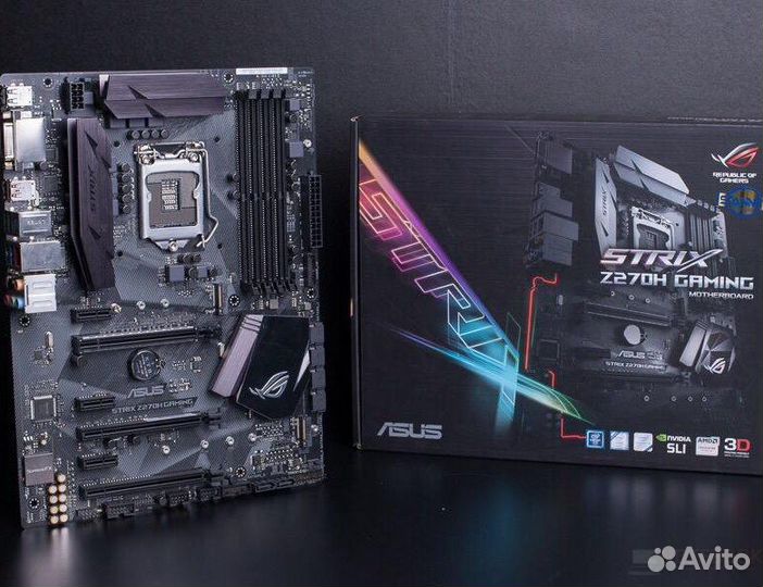 Intel core i7 6700k+asus strix 270h+16 озу