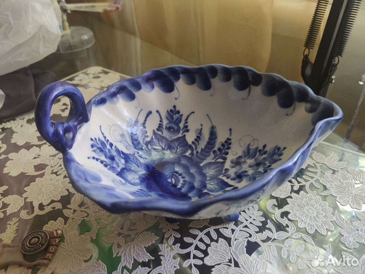 Конфетница, посуда гжель