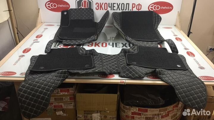 3D Коврики Mercedes Салон Багажник из Экокожи