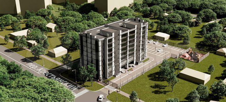 2-к. квартира, 54,9 м², 4/8 эт.