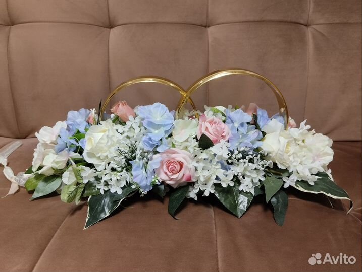 Кольца на свадебный авто