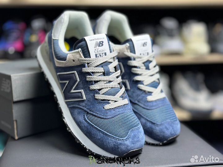 Кроссовки New Balance 574 blue 37-46