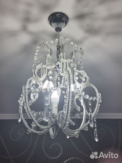 Люстра потолочная бу хрустальная