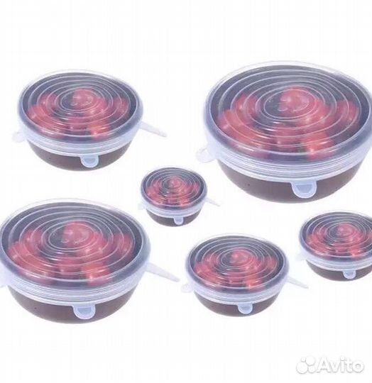 Силиконовые крышки набор. Новый
