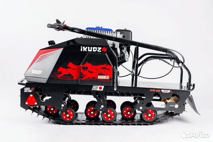 Мотобуксировщик ikudzo 2.0 EKR19 Черно-красный