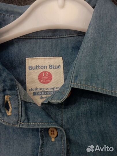 Джинсовая рубашка для девочки