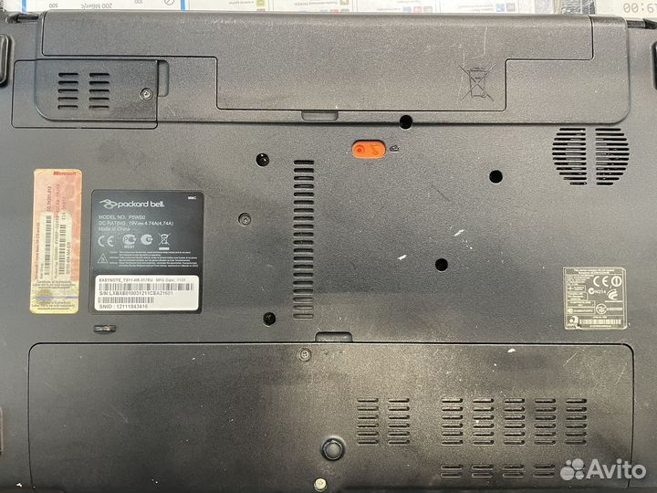 Ноутбук Packard bell P5WS0