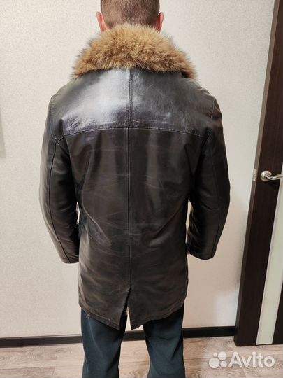 Мужской кожаный френч