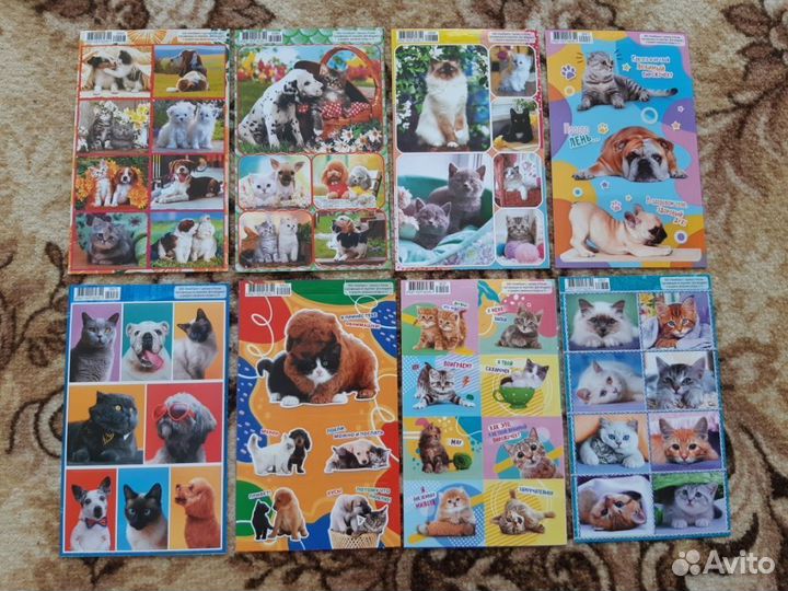 Наклейки Кошки, Собаки, Лошадки и др