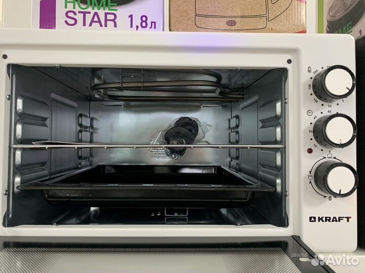 Новая мини-печь Kraft KF-MO 3800 BL t9