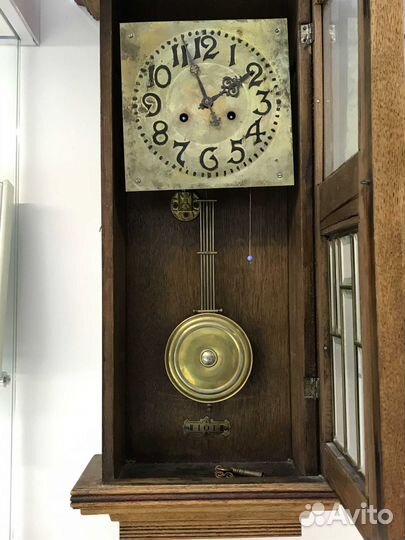 Антикварные немецкие часы с боем, XIX век