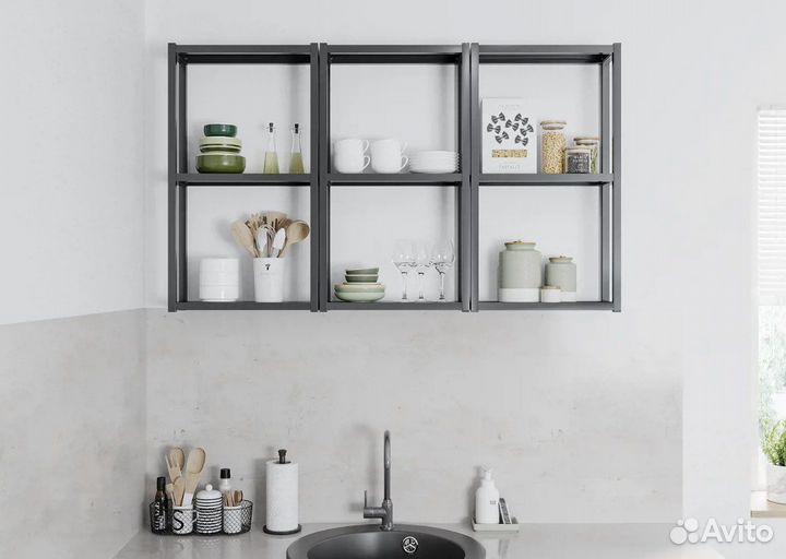 Стеллаж икеа металлический