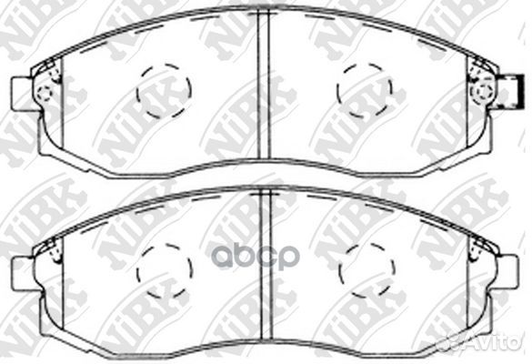 Колодки тормозные дисковые PN2824 NiBK