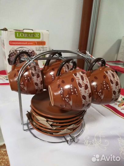 Набор чашек 12 пред. Керамика