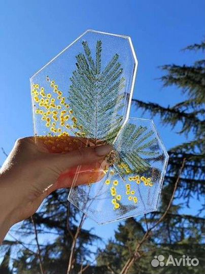 Комплект из 2х подстаканников из эпоксидной смолы