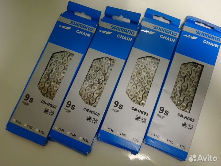 Велосипедные цепи Shimano CN HG53/HG93 9 speed