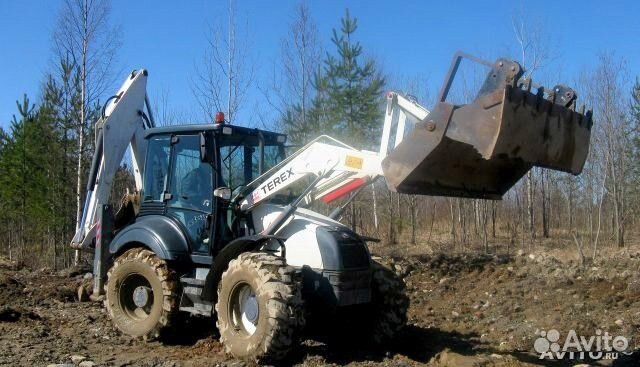 Экскаватор-погрузчик + самосвалы пряжинский Район