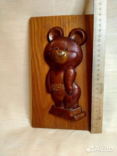 Плакетка Олимпийский мишка