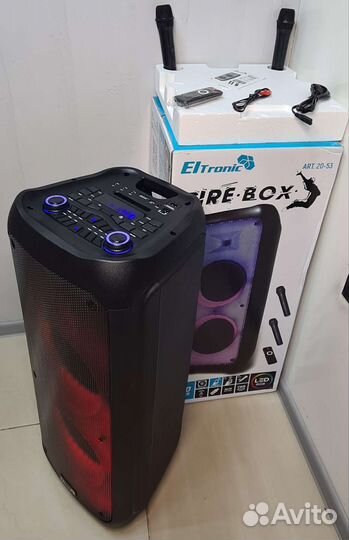 Колонка большая мощная караоке ElTronic 20-53