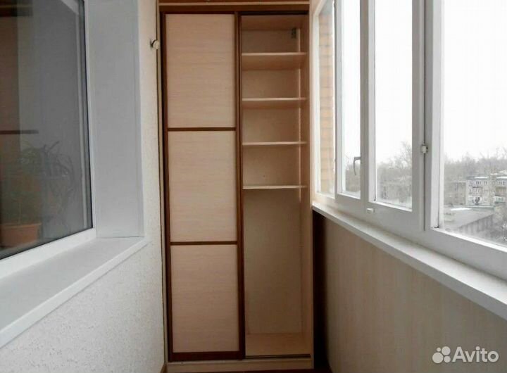 Шкаф на балкон на заказ по вашим размерам