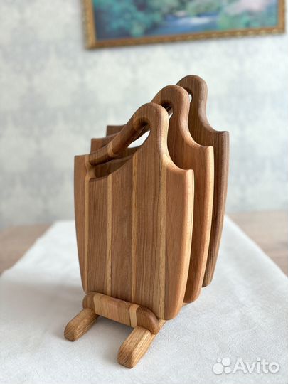 Набор деревянных разделочных досок