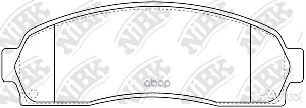 Колодки тормозные дисковые передние NiBK PN0378