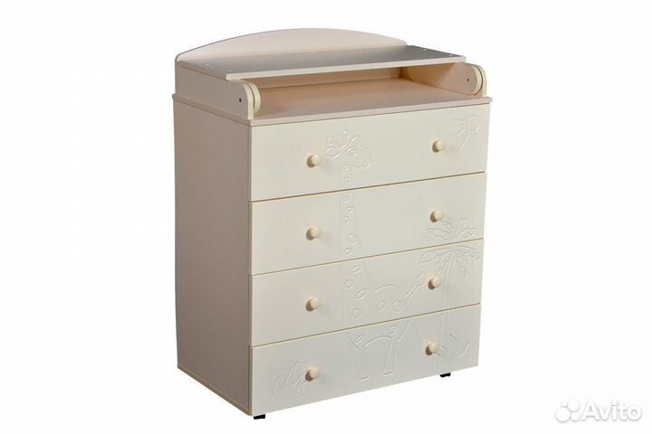 Комод с пеленальной доской Ульяна-9 мдф 800/4 (сло