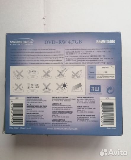 Диски DVD+RW 4,7GB