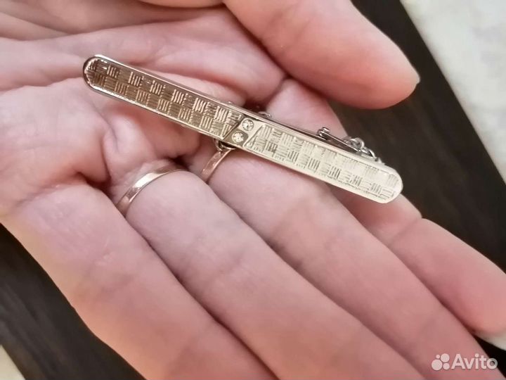 Мужские запонки с зажимом