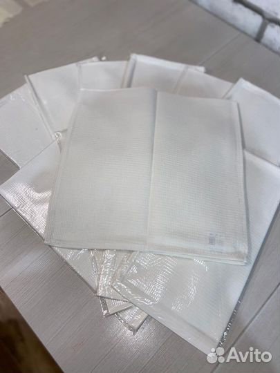 Полотенца вафельные белые 30 шт