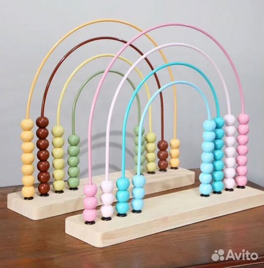 Развивающие игрушки Счеты детские деревянные