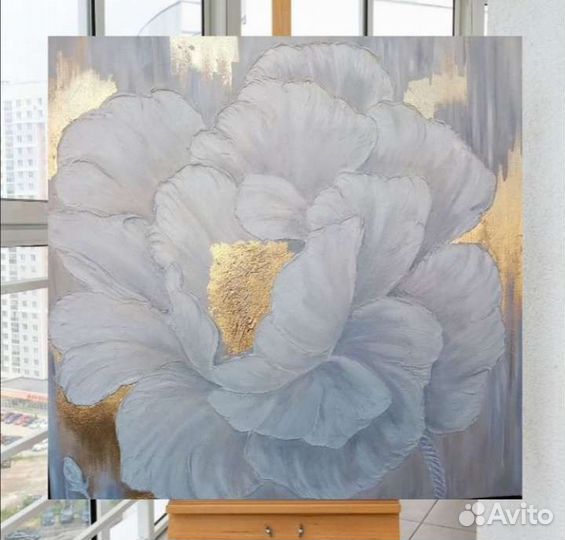 Картина интерьерная маслом большая