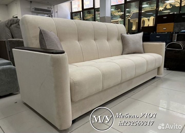 Диван с деревянной накладкой (хит новинка)