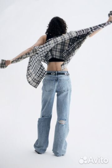 Джинсы В винтажном стиле Lime